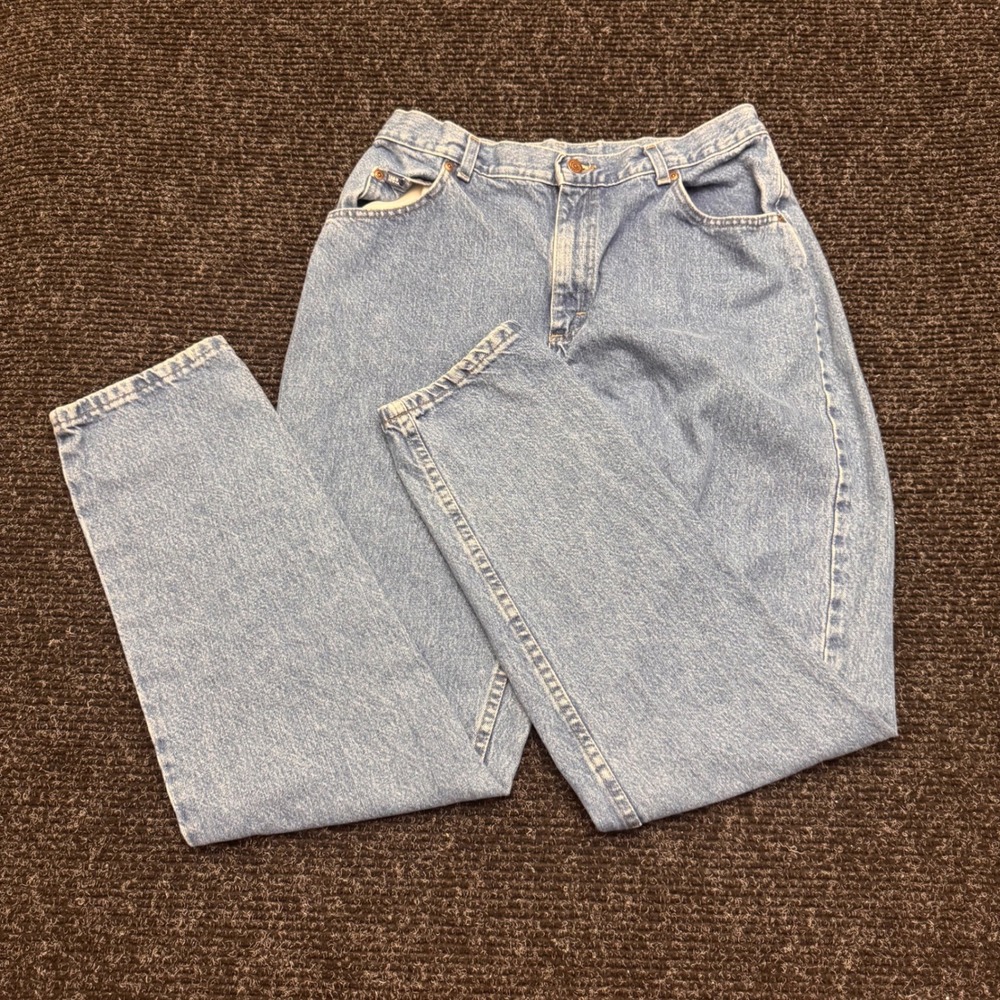 Lee Original Jeans Womens Light Wash High Waisted Tapered Mom Jeans Denim